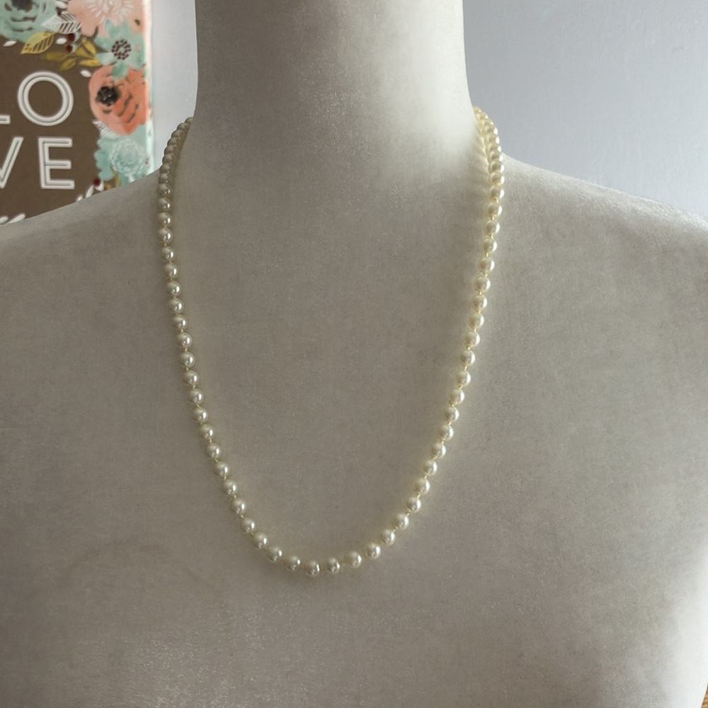 Bundle vintage jewelry pearl necklace gold bracelet pearl heart shaped earrings - Picture 2 of 6